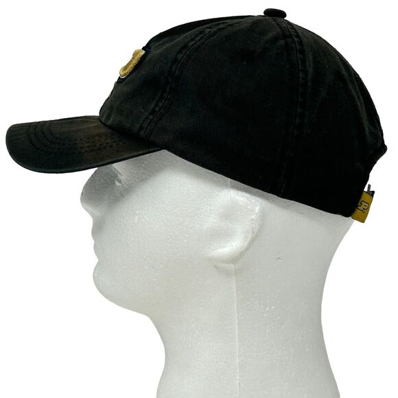 Purdue University Boilermakers Dad Hat Cap Black Strapback NCAA College 6 Panel - Picture 8 of 12